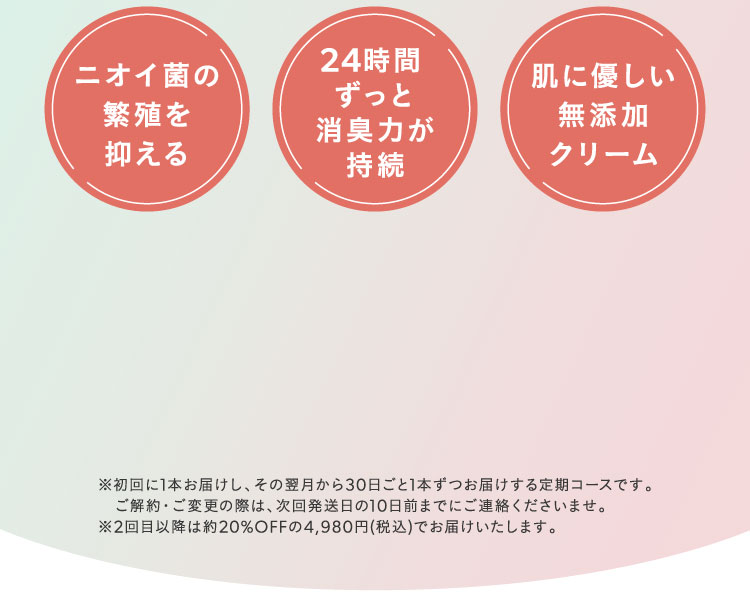 ニオイ菌の繁殖を抑える